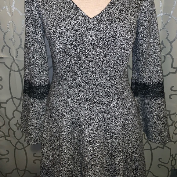 ELLE™ | Women’s Lace-Trim Fit & Flare Dress | Sz S - Picture 5 of 5